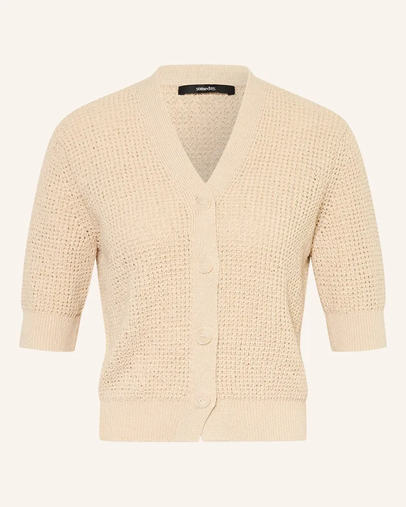 someday. Strickjacke Temmy Mit 3/4-Arm beige Beige