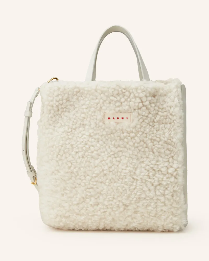 Marni Shopper MUSEO SOFT SMALL Ecru