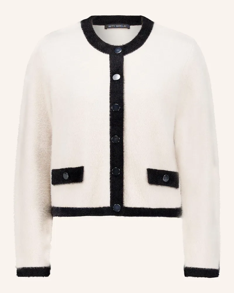 Betty Barclay Strickjacke weiss Ecru