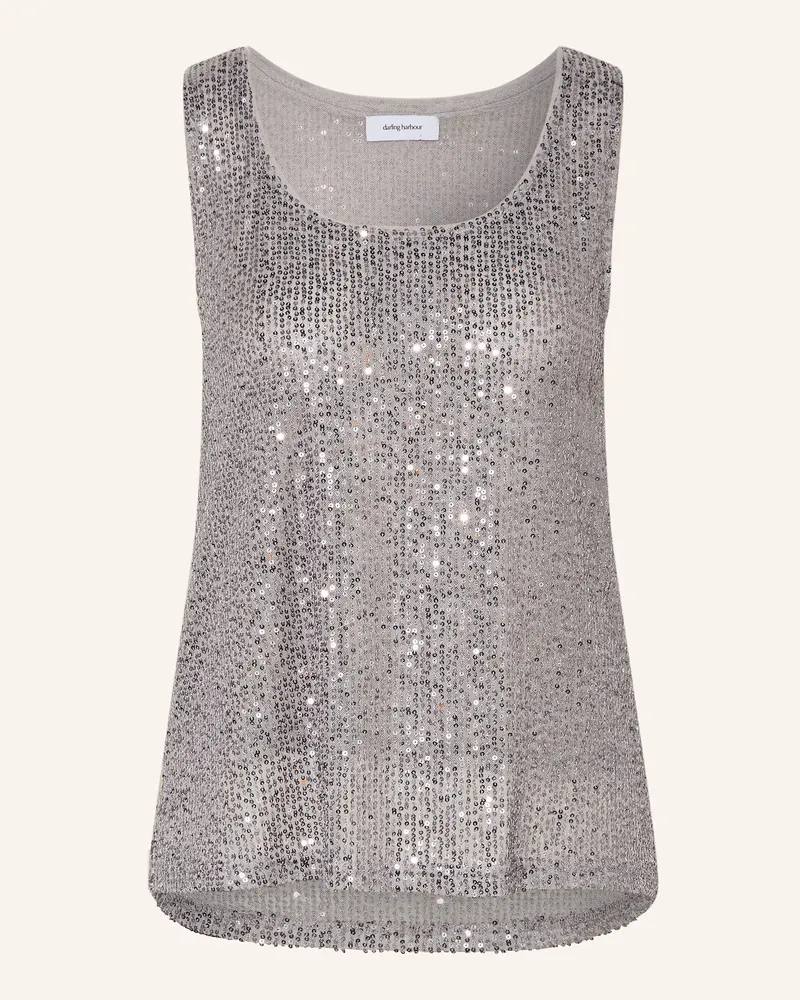 Darling Harbour Top mit Pailletten Grey