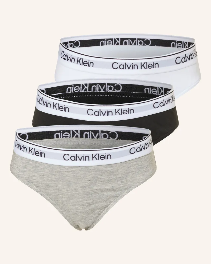Calvin Klein 3er-Pack Slips Icon Cotton Stretch schwarz Schwarz
