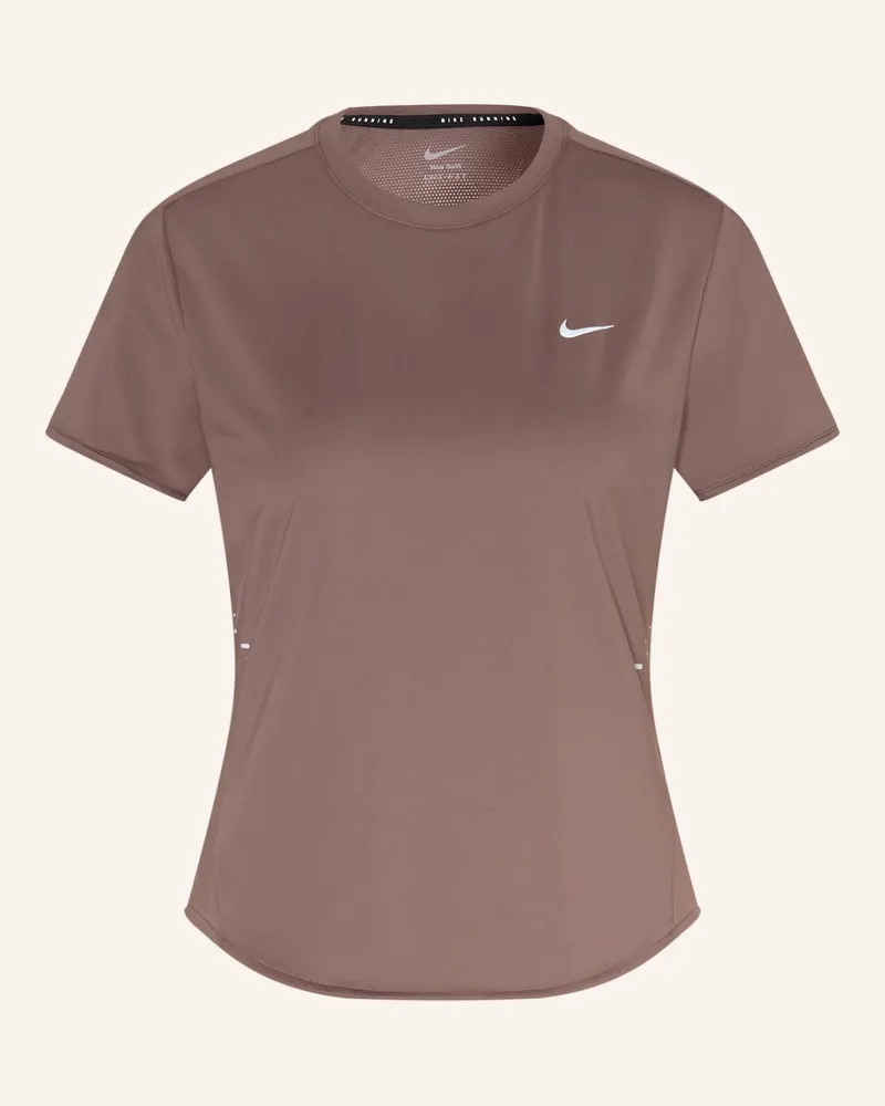 Nike Laufshirt Swift braun Altrosa