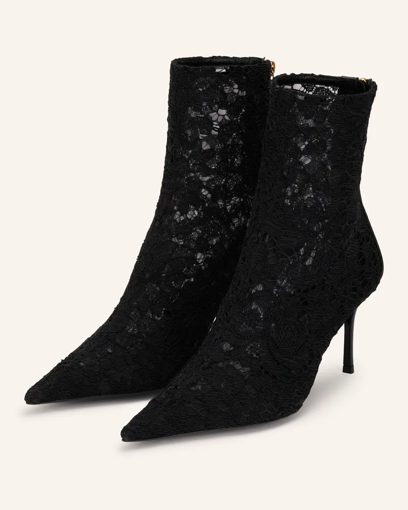 Dolce & Gabbana Stiefeletten schwarz Schwarz