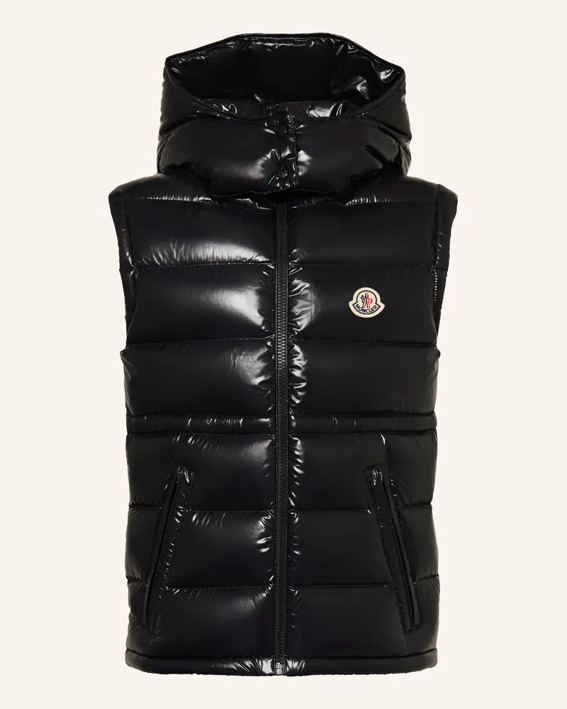 Moncler Daunenweste Ania Mit Abnehmbarer Kapuze schwarz Schwarz