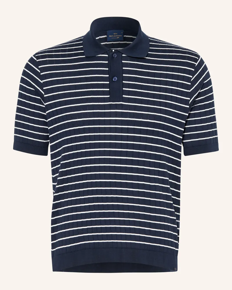 Paul & Shark Strick-Poloshirt Dunkelblau