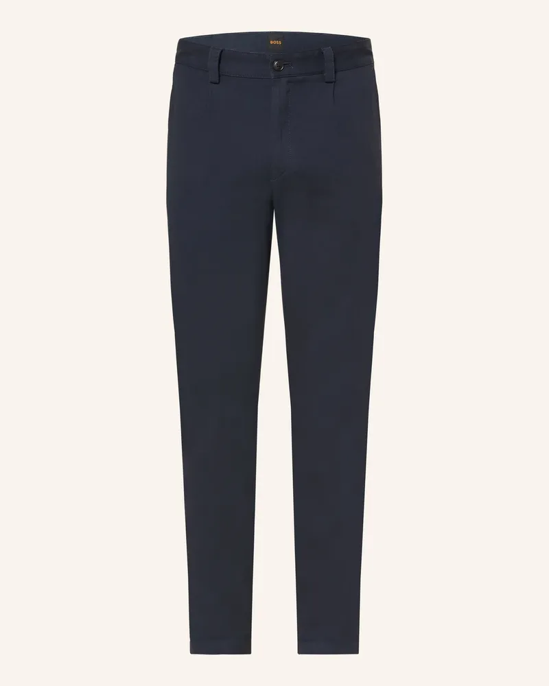 HUGO BOSS Chino Tapered Fit blau Dunkelblau