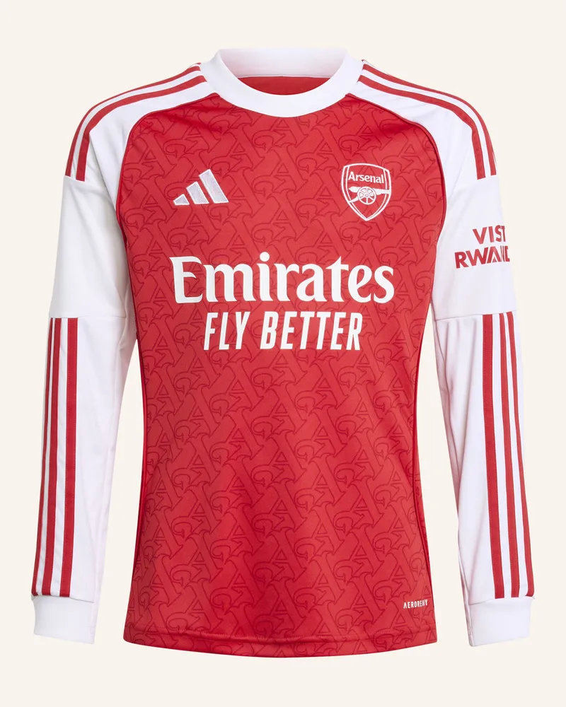 adidas FC ARSENAL 25/26 LONG SLEEVE KIDS HEIMTRIKOT Rot