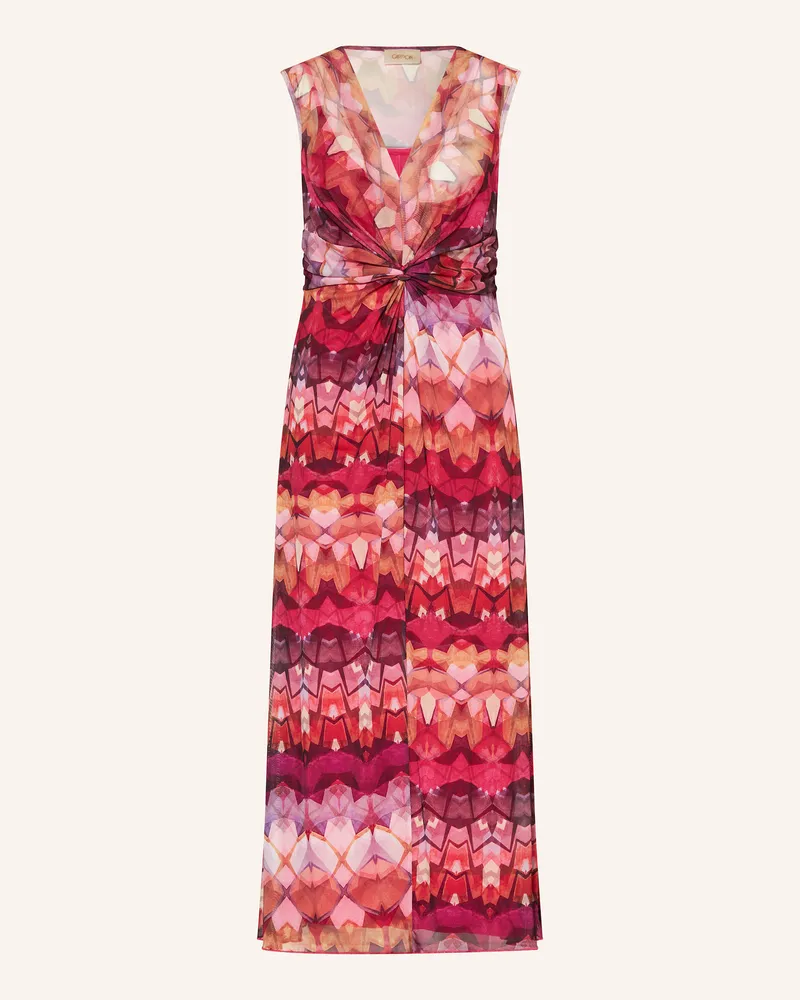 Cartoon Mesh-Kleid Rosa