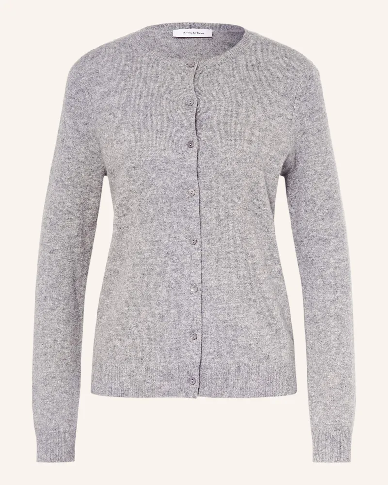 Darling Harbour Strickjacke Aus Cashmere grau Grau
