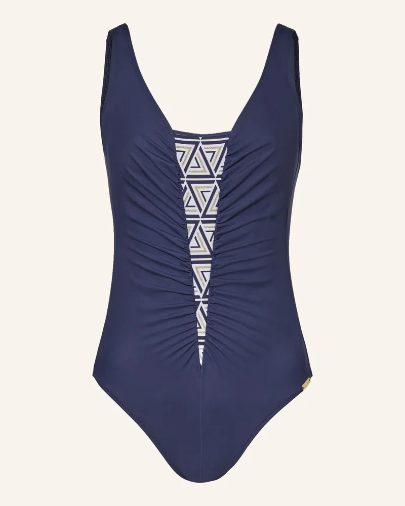 Charmline Shape-Badeanzug SEA TIME mit Glitzergarn Dunkelblau