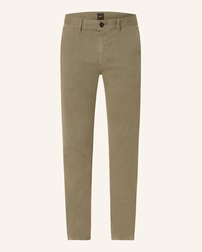 HUGO BOSS Chino Slim Fit gruen Dunkelgrün