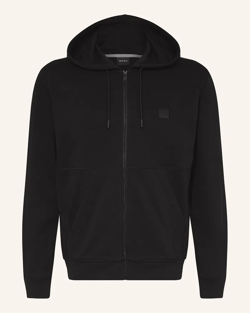 HUGO BOSS Sweatjacke Zetalky schwarz Schwarz