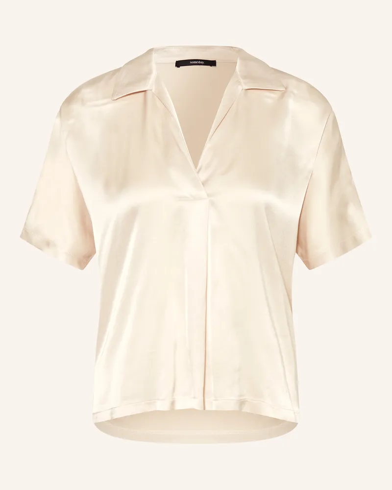 someday. Blusenshirt KELUCY im Materialmix Creme