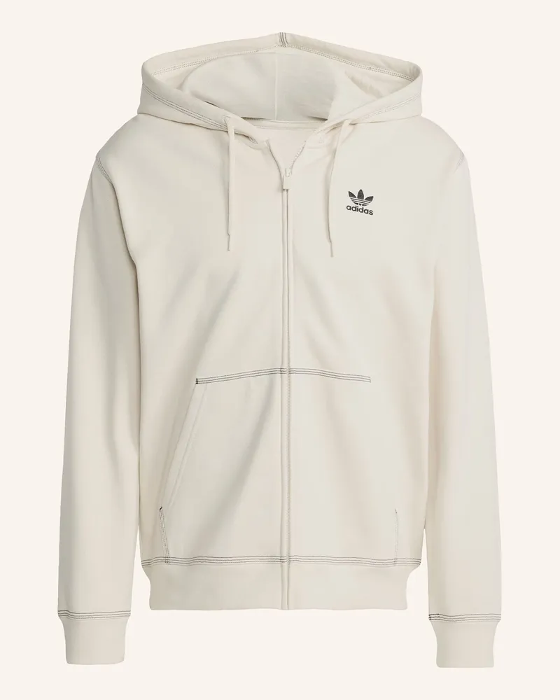adidas ESSENTIALS TREFOIL KAPUZENJACKE Weiss