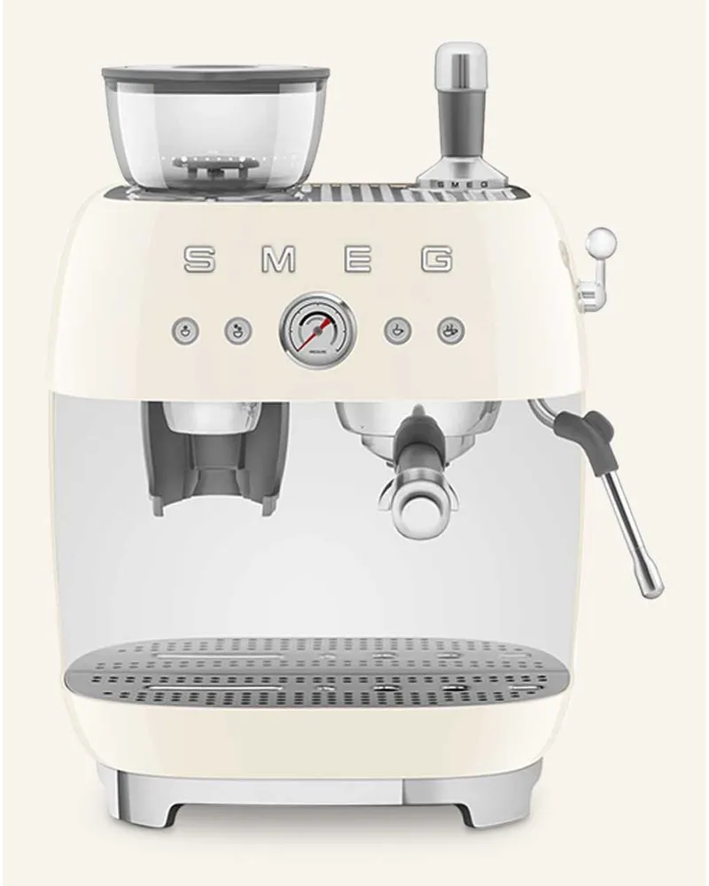 Smeg Espressomaschine ECF03 mit Kaffeemühle Beige