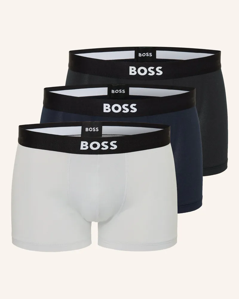 HUGO BOSS 3er-Pack Boxershorts One blau Hellblau
