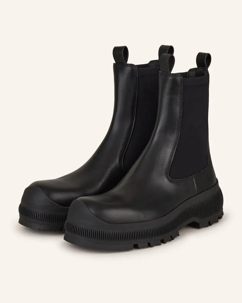 Jil Sander Chelsea-Boots Schwarz