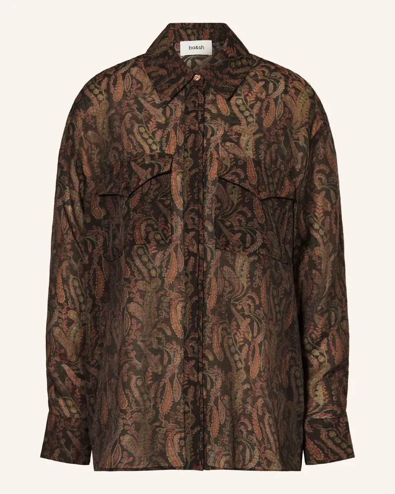 ba&sh Hemdbluse TAO Dunkelgrün