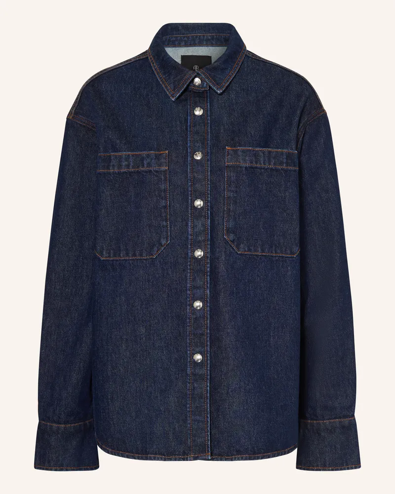 Anine Bing Jeansbluse Samy blau Dunkelblau