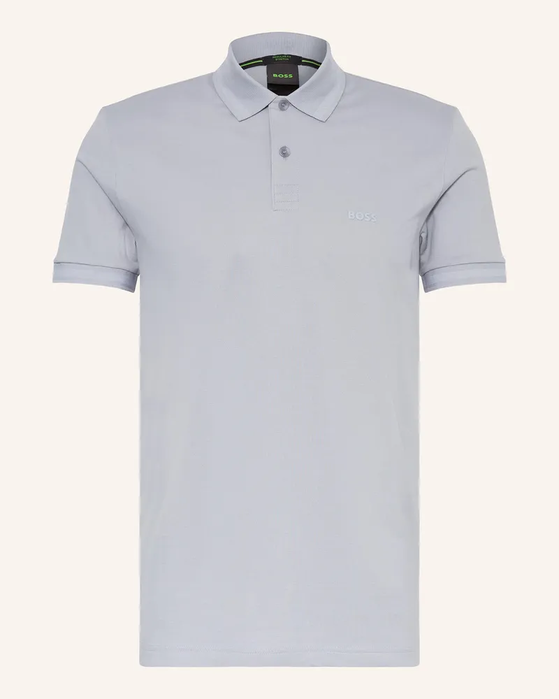 HUGO BOSS Piqué-Poloshirt PIO Regular Fit Blaugrau
