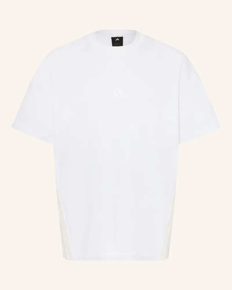 adidas Oversized-Shirt Adidas Kis 3-Streifen weiss Weiss