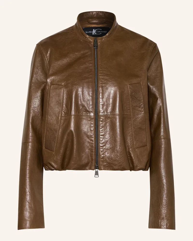 Luisa Cerano Lederjacke braun Braun
