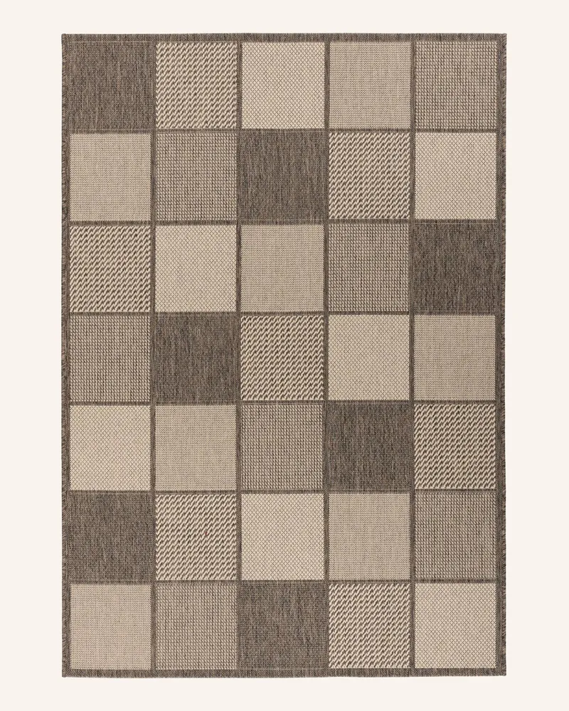 Kayoom Kurzflor Teppich SPLASH 425 Braun