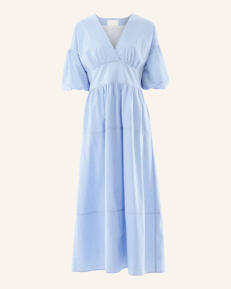 van Laack Kleid Modern Fit blau Hellblau