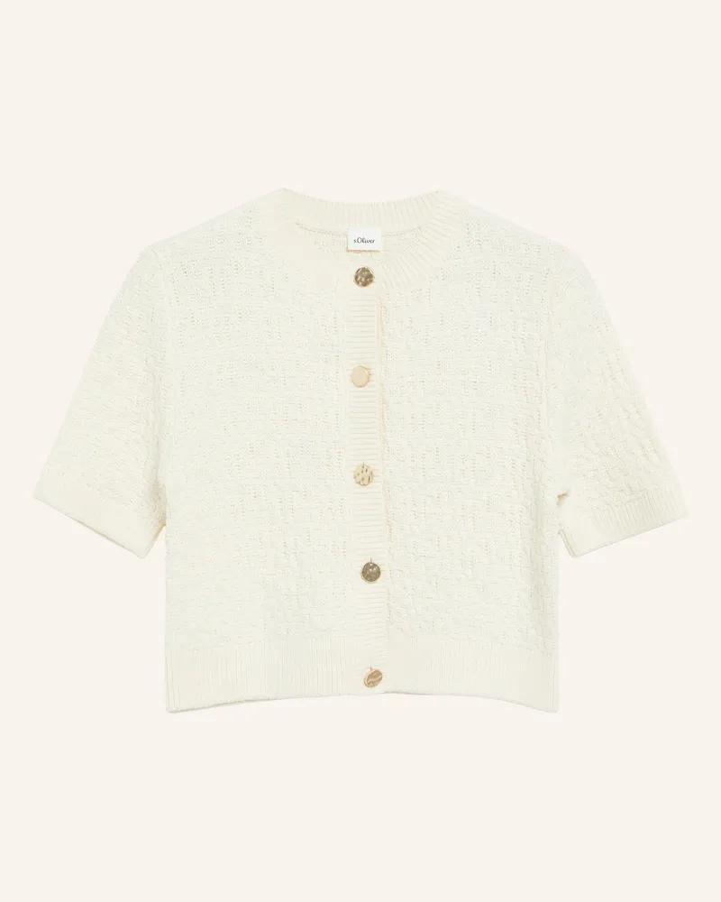 S.Oliver Strickjacke beige Creme