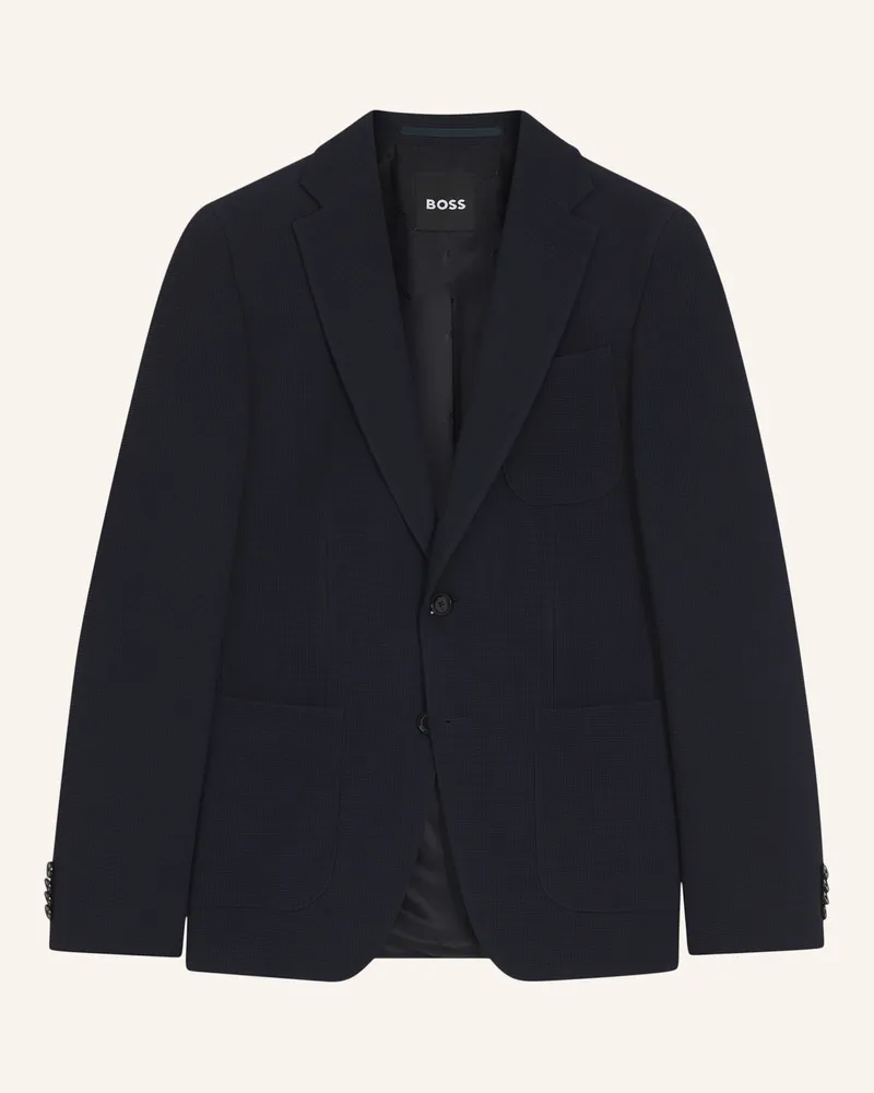 HUGO BOSS Blazer H-Hutson-3pp-263 Slim Fit blau Dunkelblau