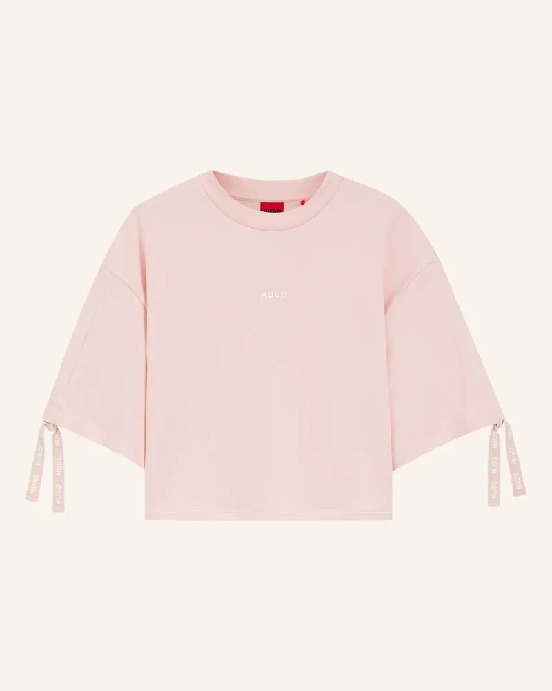 HUGO BOSS Loungewear Oberteil Casual_T-Shirt Relaxed Fit pink Hellrosa