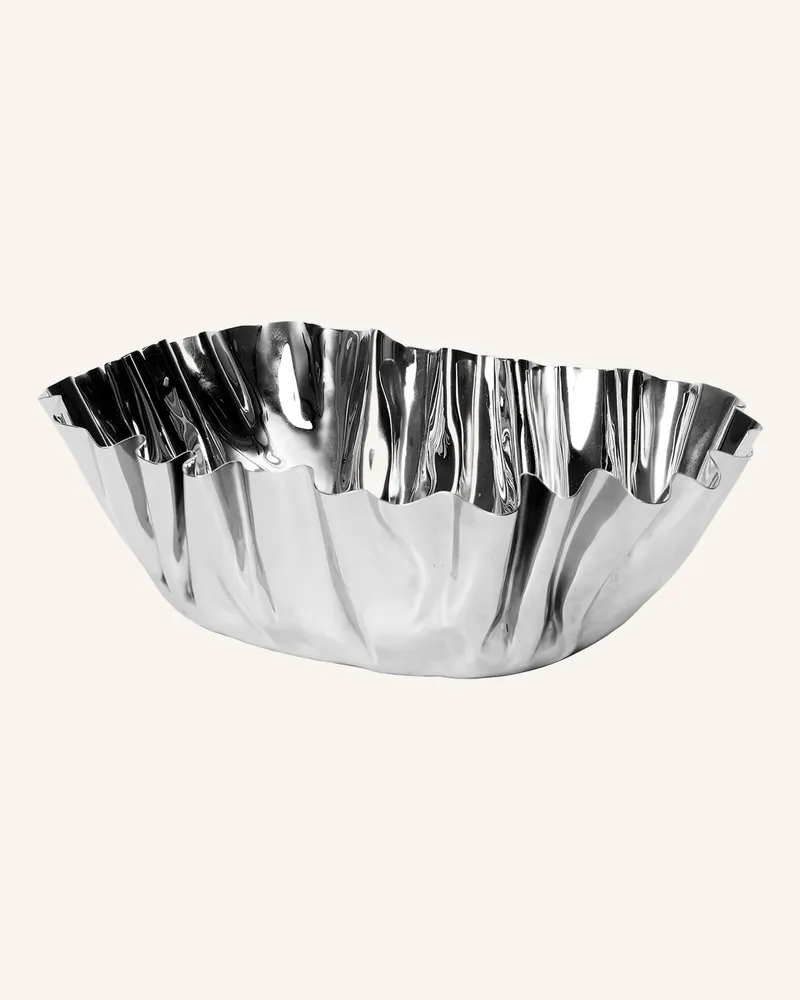 ferm LIVING Schale Tydra Large silber Silber