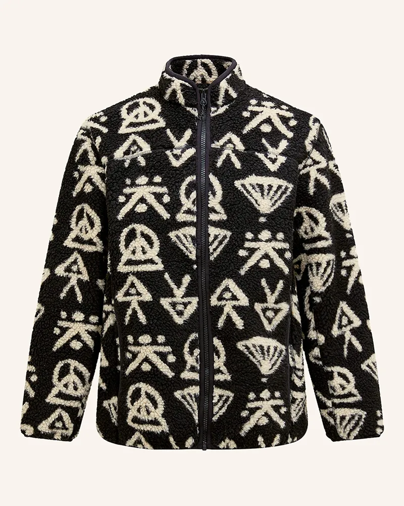 Peak Performance Fleecejacke GRAPHIC PILE Schwarz