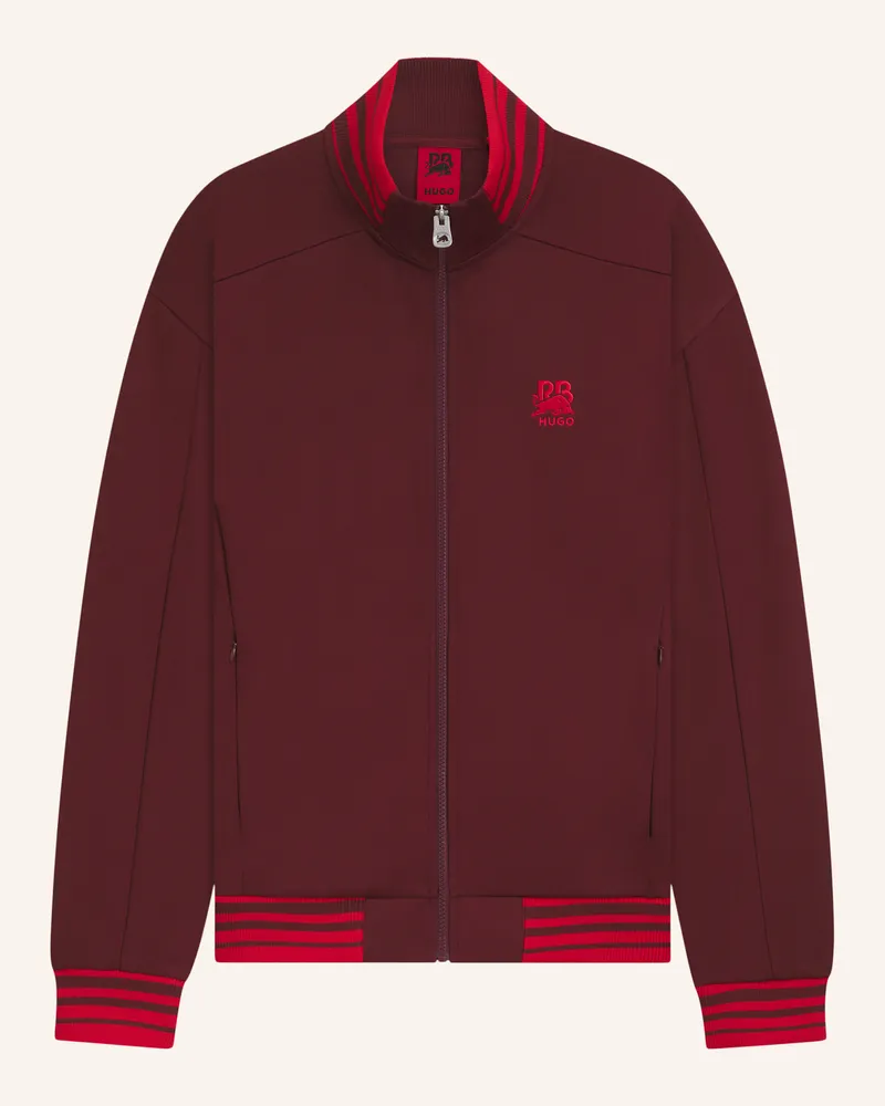 HUGO BOSS Sweatshirt DONOCO_RB Relaxed Fit Dunkelrot