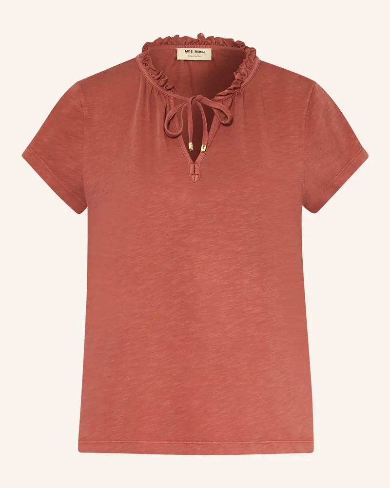 Mos Mosh T-Shirt Mmanly Mit Rüschen rot Rot