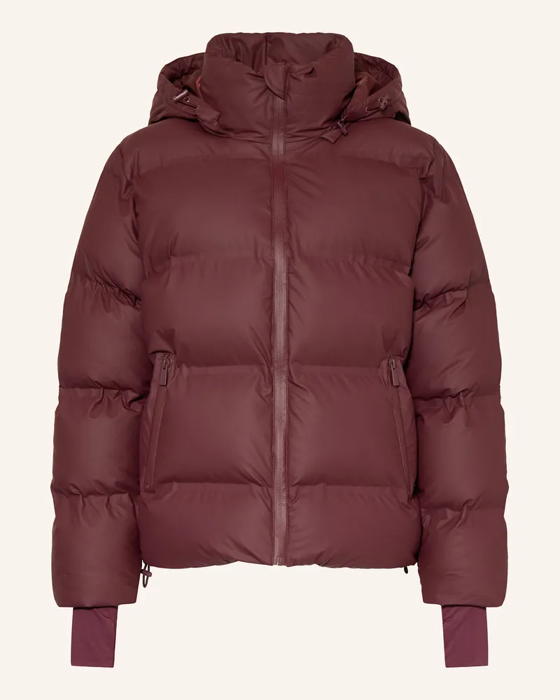 Neo Noir Steppjacke Dunkelrot