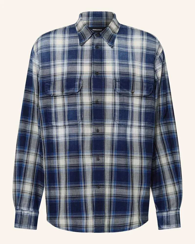 Dsquared2 Hemd Comfort Fit Dunkelblau