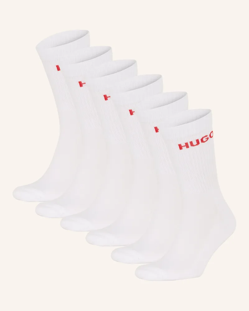 HUGO BOSS 6er-Pack Strümpfe weiss 100