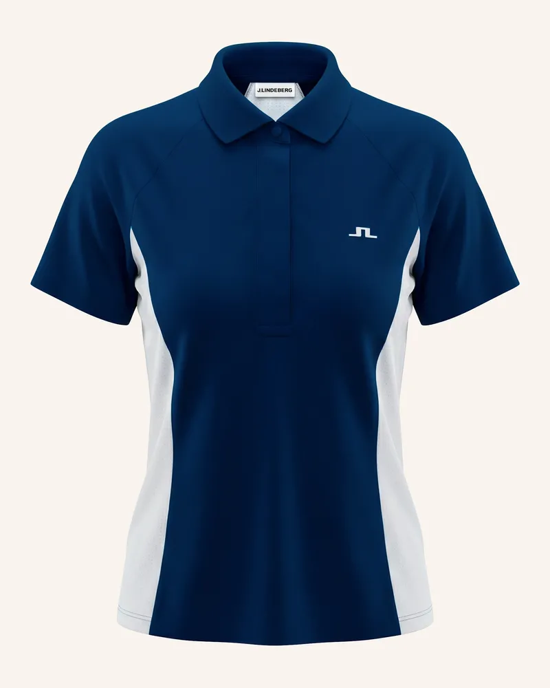 J.Lindeberg Performance‑Polo‑Top blau Blau