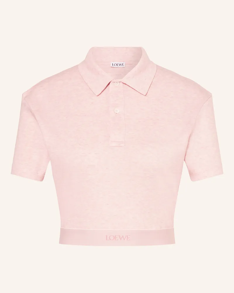 Loewe Cropped-Strickshirt Rosa