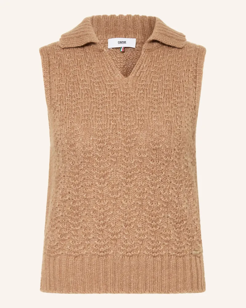 cinque Pullunder Cijaru braun Camel