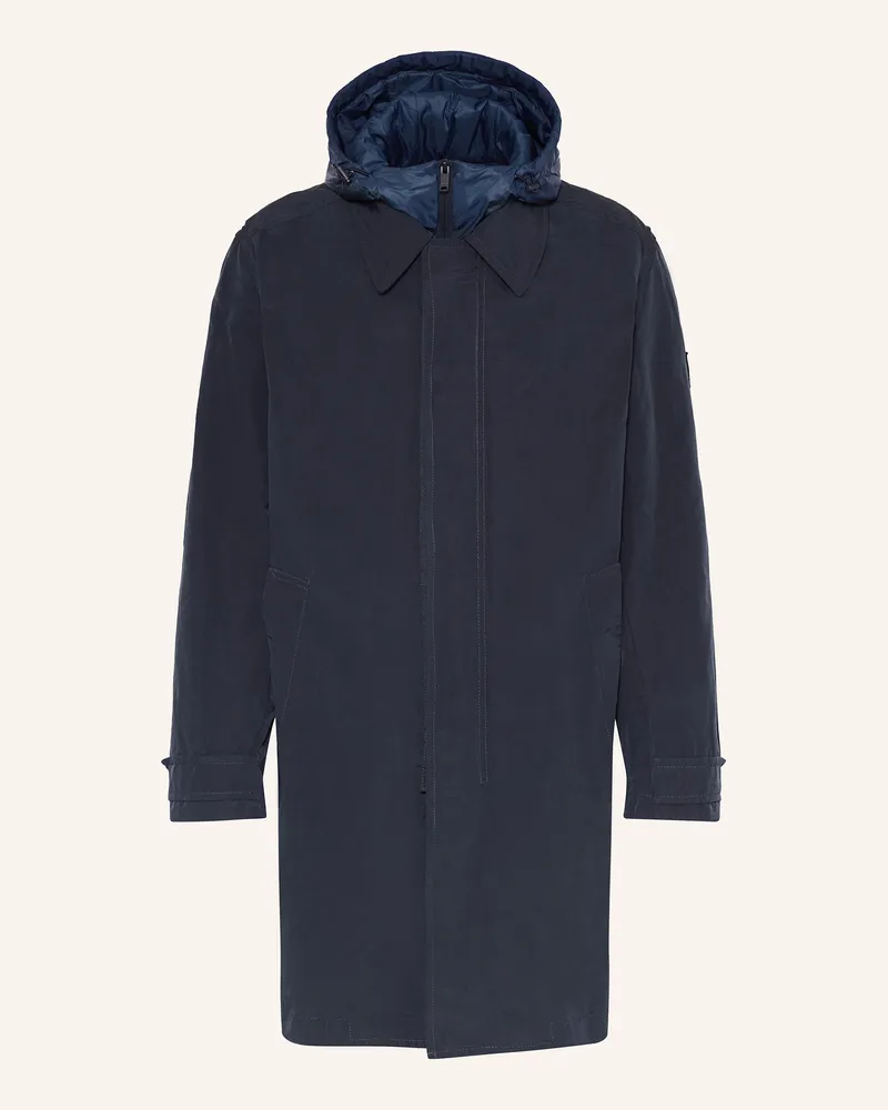 HUGO BOSS Parka OCOZY mit abnehmbarer Kapuze Dunkelblau