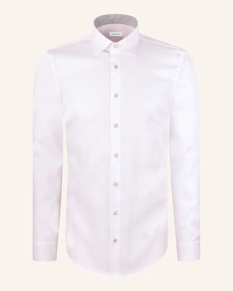 Seidensticker Business Hemd Slim Fit weiss Weiss