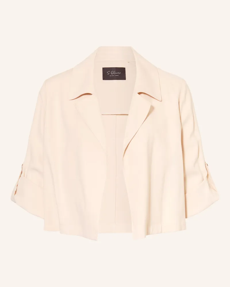 S.Oliver Blazer mit 3/4-Arm Ecru