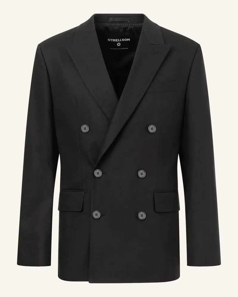Strellson Anzugsakko ashton5 Slim Fit Mit Leinen schwarz Schwarz