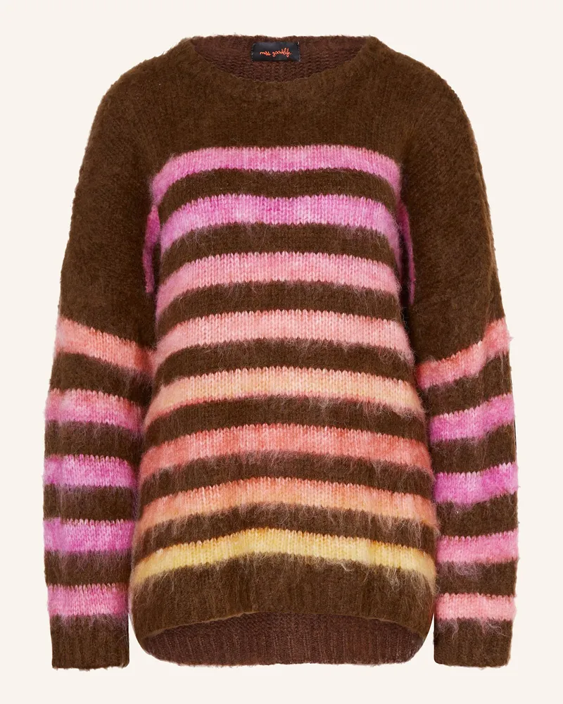 Miss Goodlife Pullover Mit Alpaka braun Dunkelbraun