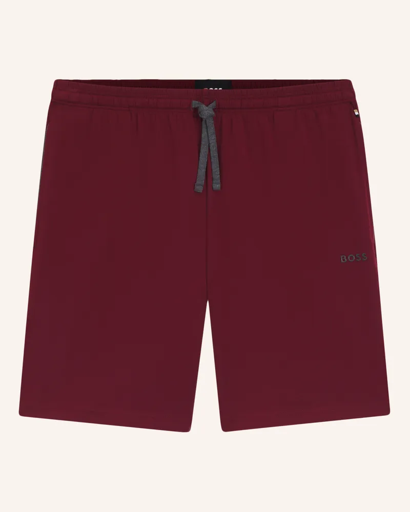 HUGO BOSS Loungewear Unterteil MIX&MATCH SHORT CW Dunkelrot