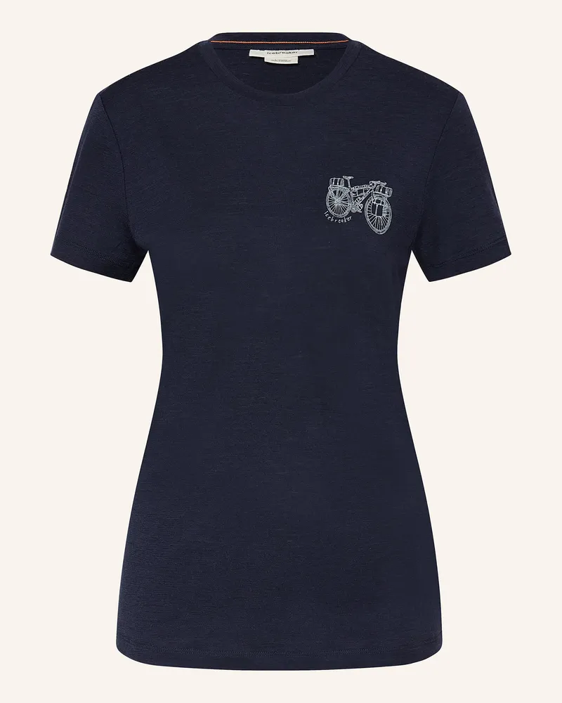 Icebreaker T-Shirt MERINO 150 TECH LITE aus Merinowolle Dunkelblau
