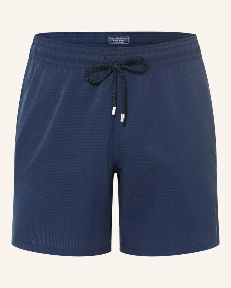 Vilebrequin Badeshorts Solid blau Dunkelblau