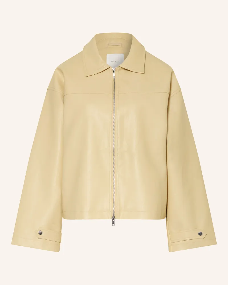 Neo Noir Jacke Titanie In Lederoptik gelb Hellgelb